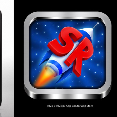 *Prize Guaranteed* iPhone app icon for my new game, SimpleRockets