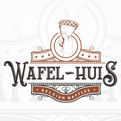 Mature logo with the title 'Wafel-Huis'