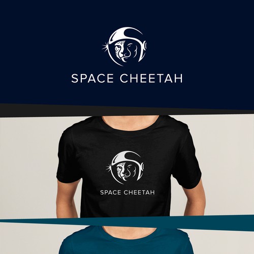 Galaxy design with the title 'Design creative, eye-catching and sophisticated SpaceCheetah Logo.'