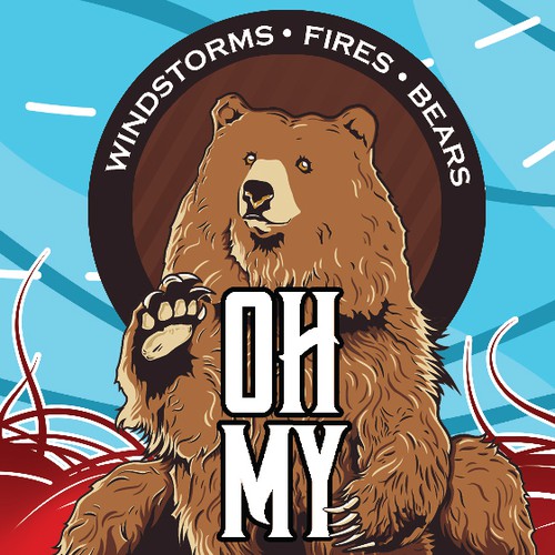 Vector label with the title 'Vector illustration for a label design'