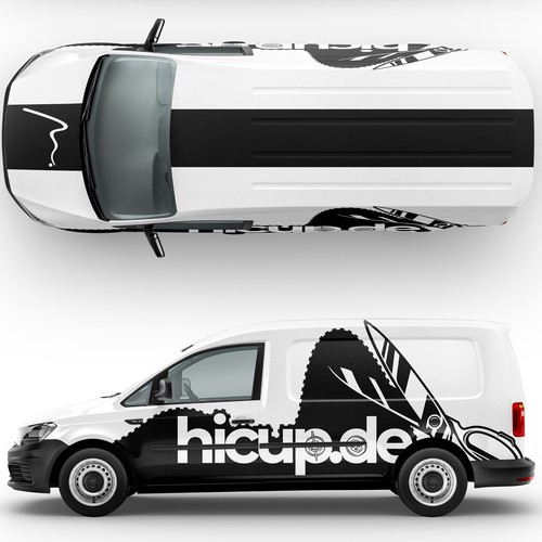 Decal design with the title 'distinctive design concept for operational car'