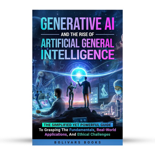 Technology book cover with the title 'Generative AI and the Rise of Artificial General Intelligence'