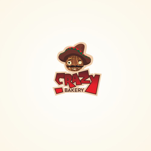 Crazy logo with the title 'crazy bakery'