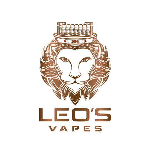 Sketchbook design with the title 'logo for Leo's Vapes'