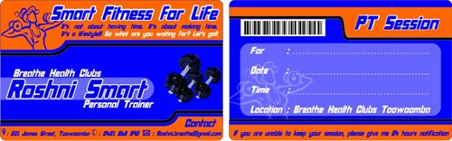 Trainer design with the title 'health club'