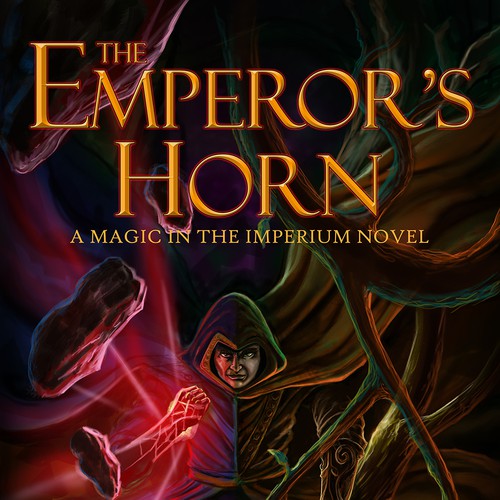 Painting book cover with the title 'The Mage'