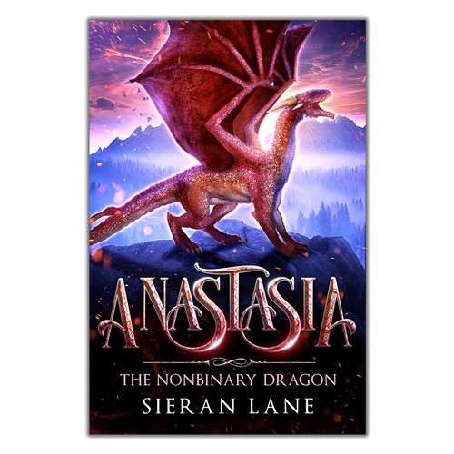 Dragon book cover with the title 'Concept design for book cover'