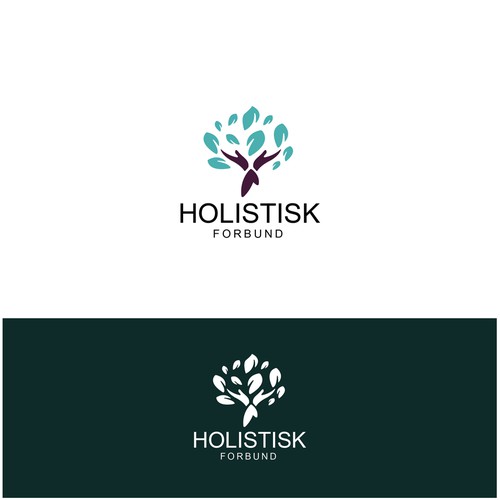 Prayer logo with the title 'Holistisk Forbund'