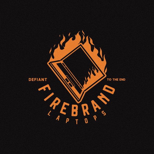 Laptop logo with the title 'Firebrand Laptops'