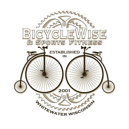 Bike t-shirt with the title 'Logo concept for bicycle company'