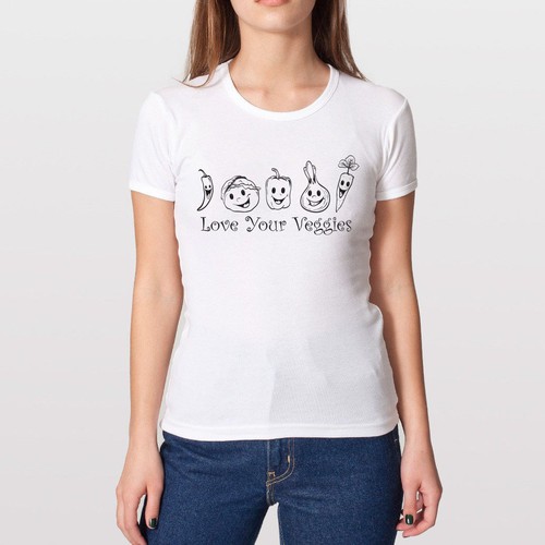 Agriculture t-shirt with the title 't-shirt for love your veggies'