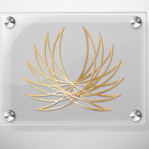 Peaceful logo with the title 'Logo concept for beautiful candles'