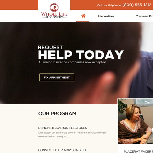 Lifestyle website with the title 'Drug and Alcohol Recovery Center (Website) - Guaranteed Winner'