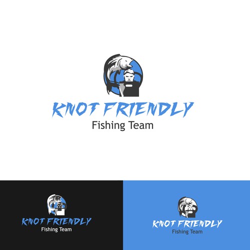Knot logo with the title 'Logo concept for Fishing Brand'