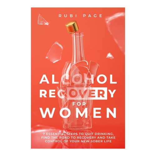 Recovery design with the title 'book about alcohol recovery'