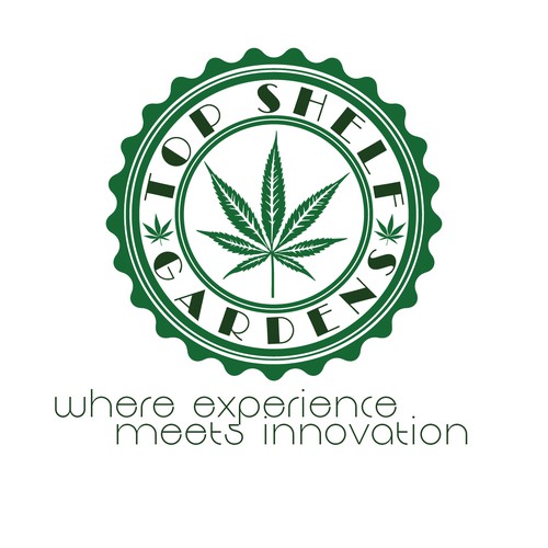 Joint design with the title 'Logo for cannabis growing company'