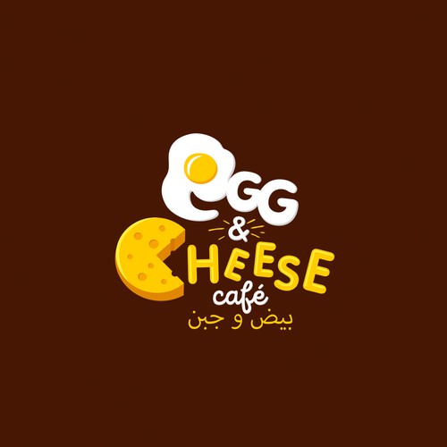 Egg design with the title 'EGG AND CHEESE'