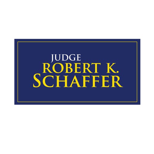 Politics logo with the title 'Logo for a Judge up for re-election'