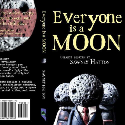 Photography book cover with the title 'Offbeat design for a dark fiction book cover'