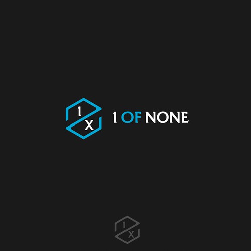 Geometric design with the title '1 OF NONE'