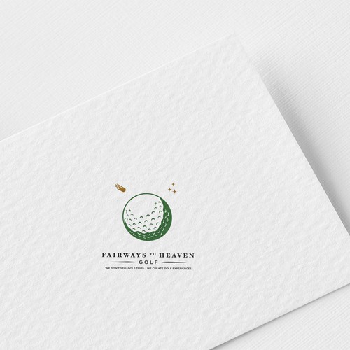 Golf brand with the title 'logo for a boutique golf travel company'