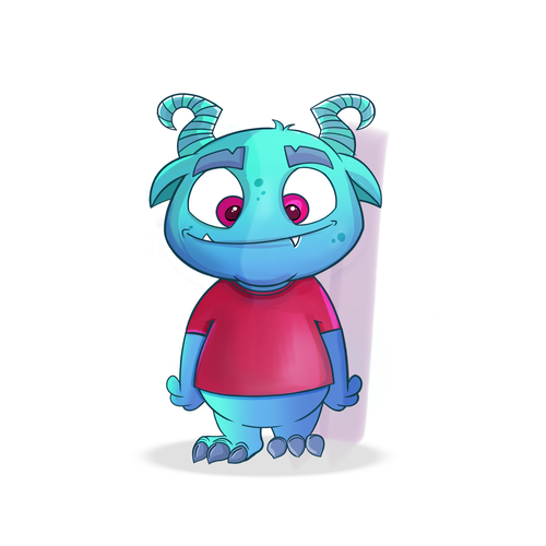 Monster artwork with the title 'Little Monster'