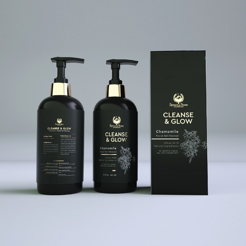 Gold foil packaging with the title 'Beauty Product'