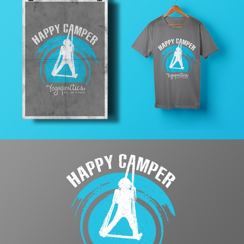 Fun t-shirt with the title 'Happy Camper'