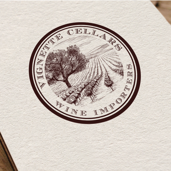 Winery design with the title 'logo for Vignette Cellars'