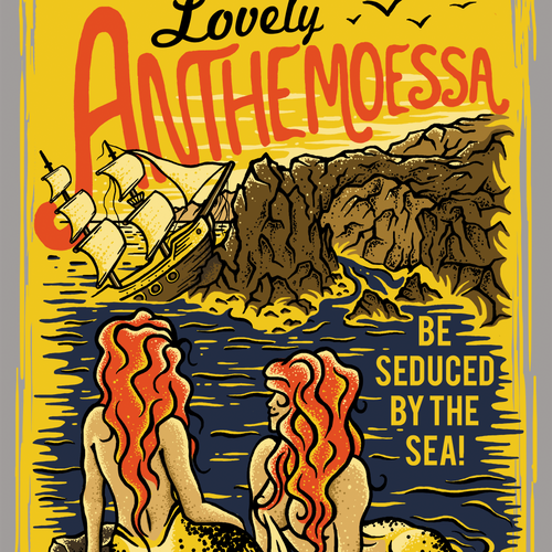 Travel t-shirt with the title 'Vintage Travel Ad T-shirt Design'