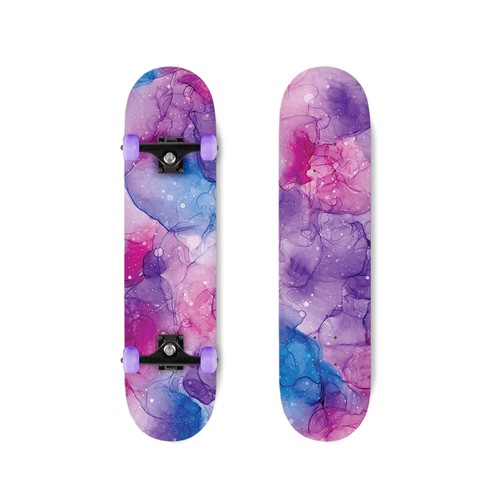 Ink artwork with the title 'Mini Skateboards for kids design'