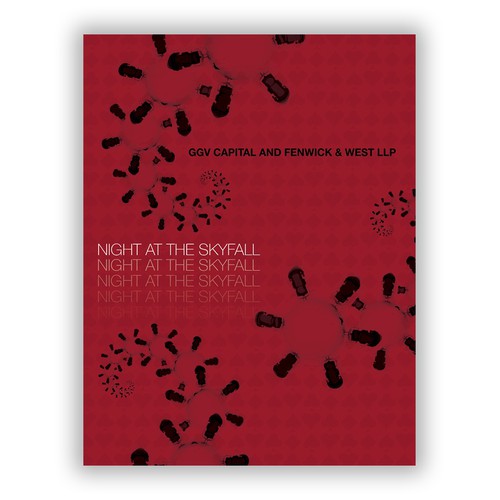 Invite design with the title 'Vegas party invite'