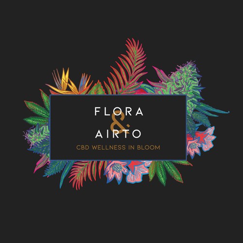 Flower shop design with the title 'flora & airto'