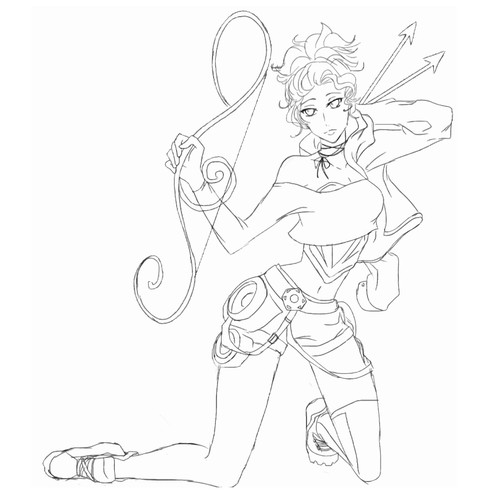 Musical design with the title 'Character Design'