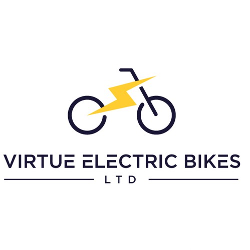 Electric bike logo with the title 'In contest We need a slick new logo for our new ebike company'