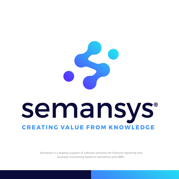 Gradient brand with the title 'Semansys'