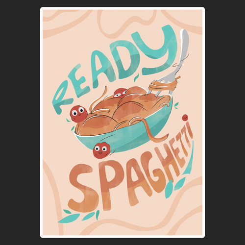 Light artwork with the title 'Fun poster design'