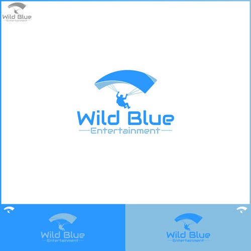 Parachute design with the title 'Wild Blue Entertainment'