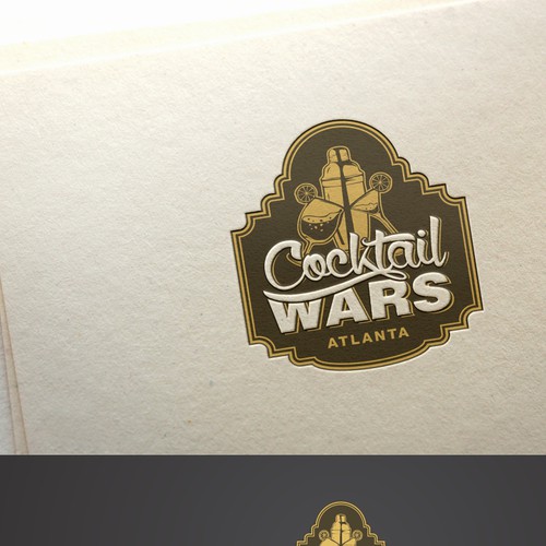 Cocktail logo with the title 'Finalist logo design'