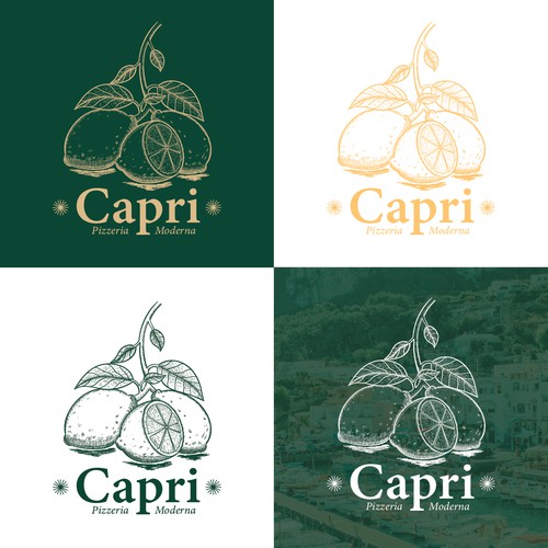 Lemon logo with the title 'CAPRI LOGO'