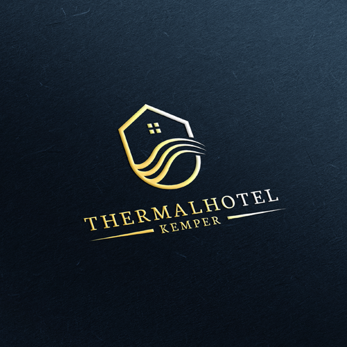German logo with the title 'Elegant Logo for Wellness Hotel'