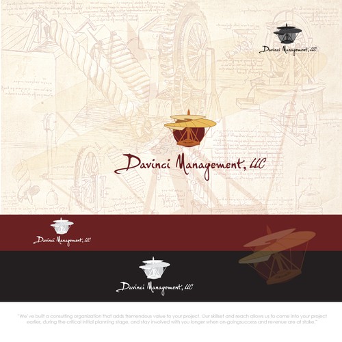 Management consulting logo with the title 'Modern Classic Logo Design for Davinci Mangement, LLC'