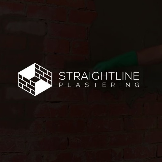 Straight logo with the title 'Straight Line Plastering Logo'