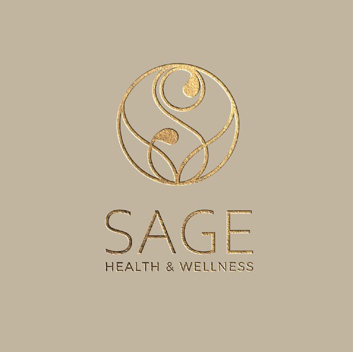 S design with the title 'Modern and Sophisticated logo for a premier Health and Wellness Clinic'