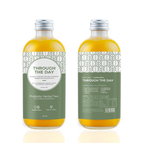 Pattern label with the title 'Label design contest winner'