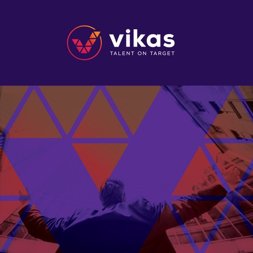 Talent logo with the title 'Vikas - Talent on target'