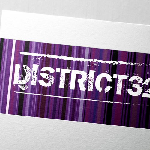 Alternative logo with the title 'Create an awesome logo for District32'