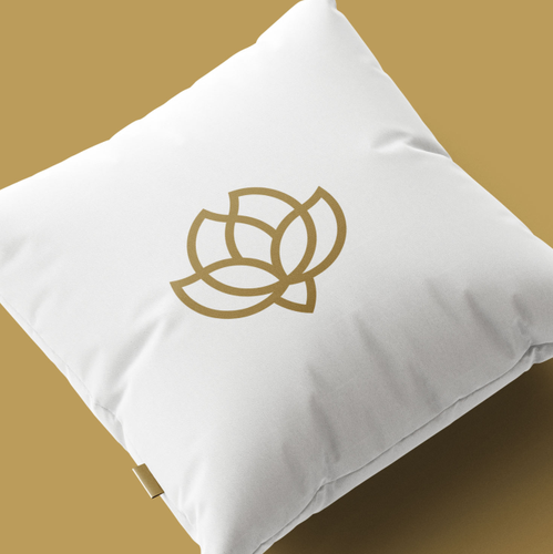 Blossom design with the title 'Lotus Flower + Spa'