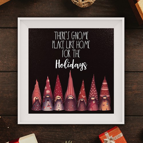 Canvas design with the title '7 Gnomes of Christmas'