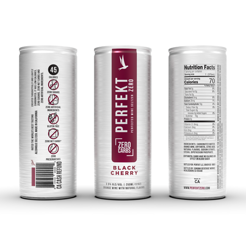 Can label with the title 'Wine in a can'